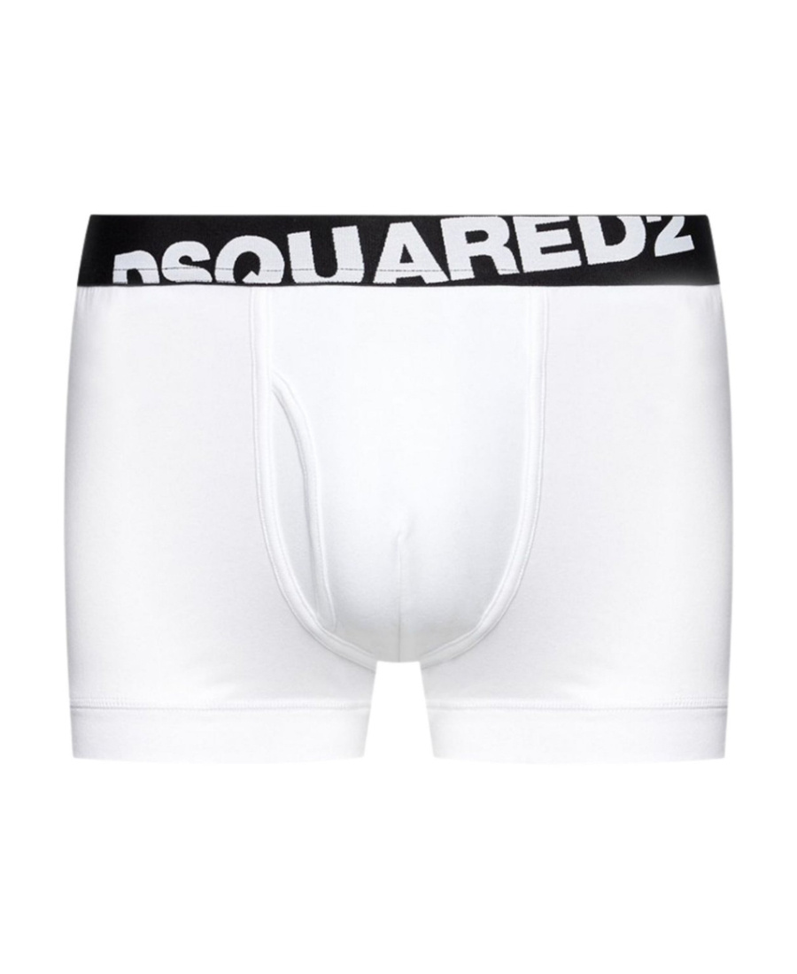 Dsquared2 Logo-waistband Pack Of Two Boxer Shorts In White