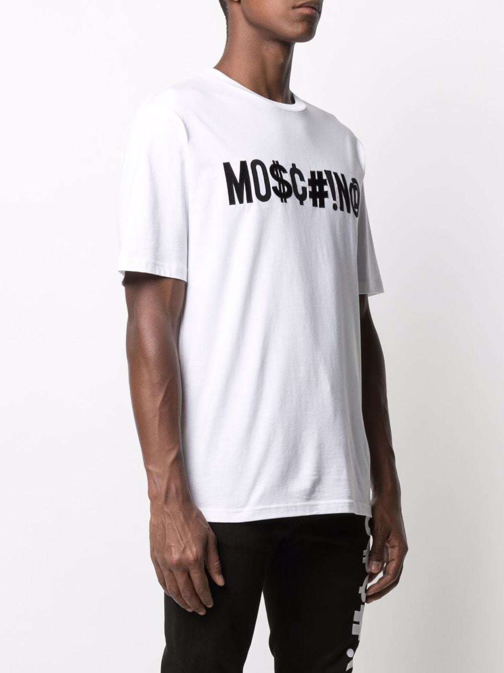Moschino Symbols Logo-embroidered Boxy T-shirt In White
