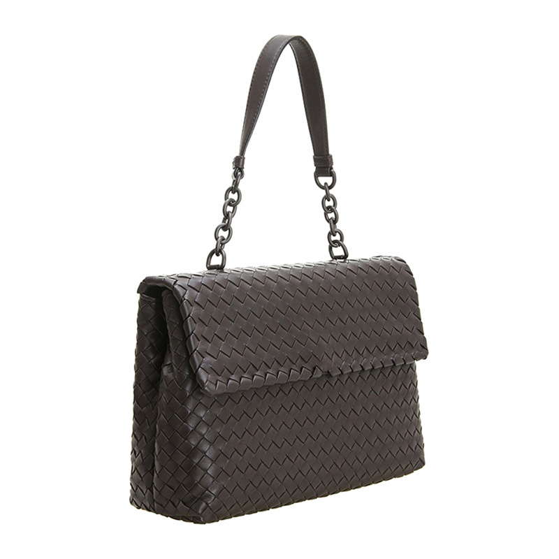 Bottega Veneta Logo Handbag In Black