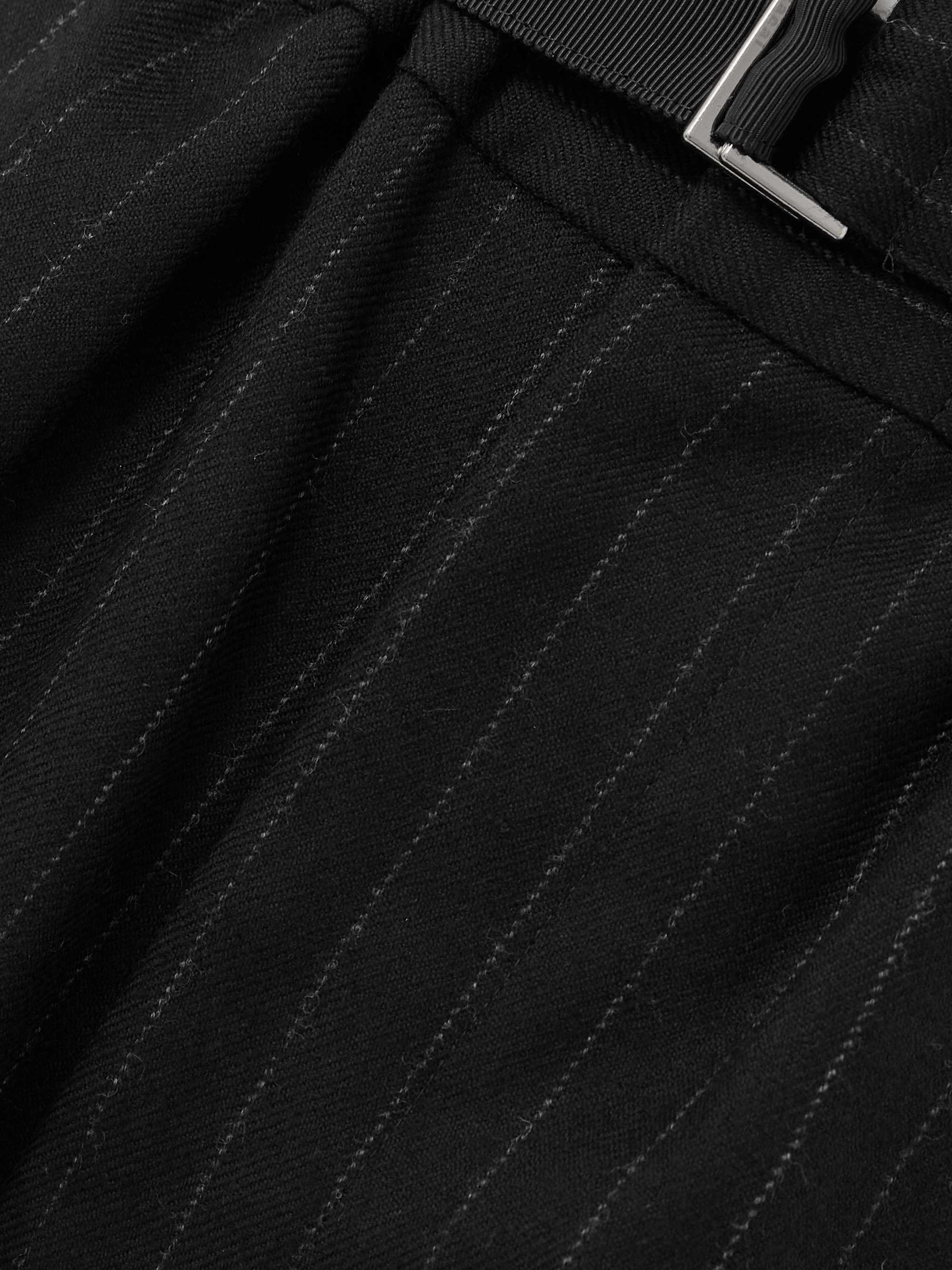 SACAI PINSTRIPED PALAZZO PANTS 