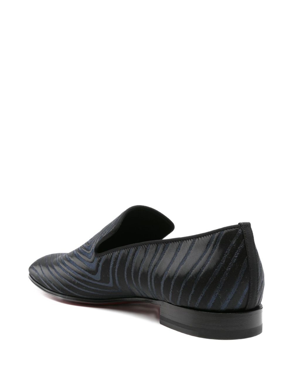 Christian Louboutin Dandelion Geometric-pattern Loafers In Blue