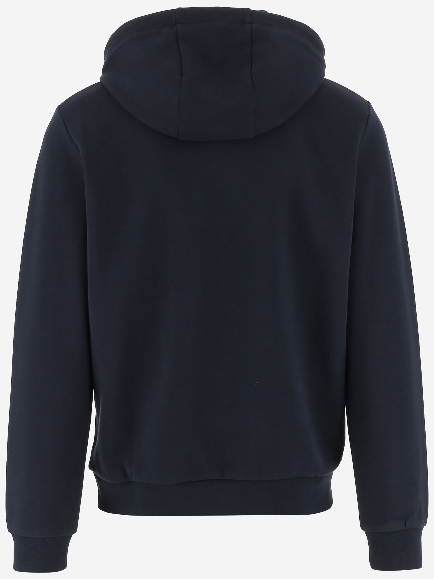 Woolrich Stretch Cotton Blend Sweatshirt With Logo In Blue
