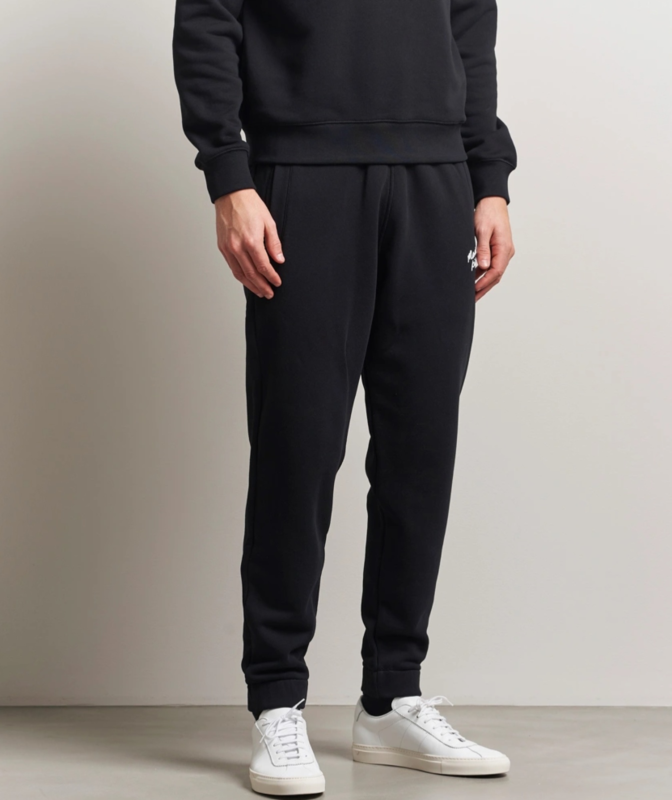 Maison Kitsuné Drawstring Sweatpants In Black