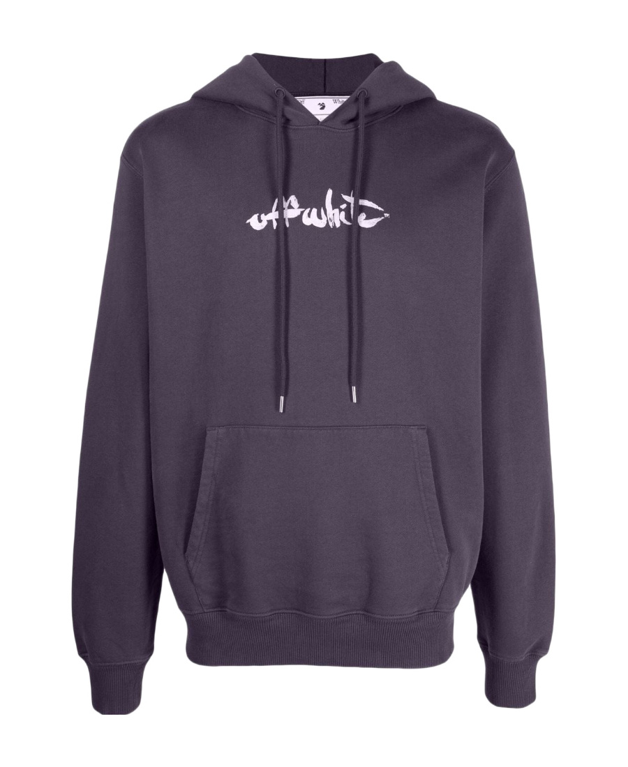 Off-white Arrows-motif Drawstring Hoodie In Black
