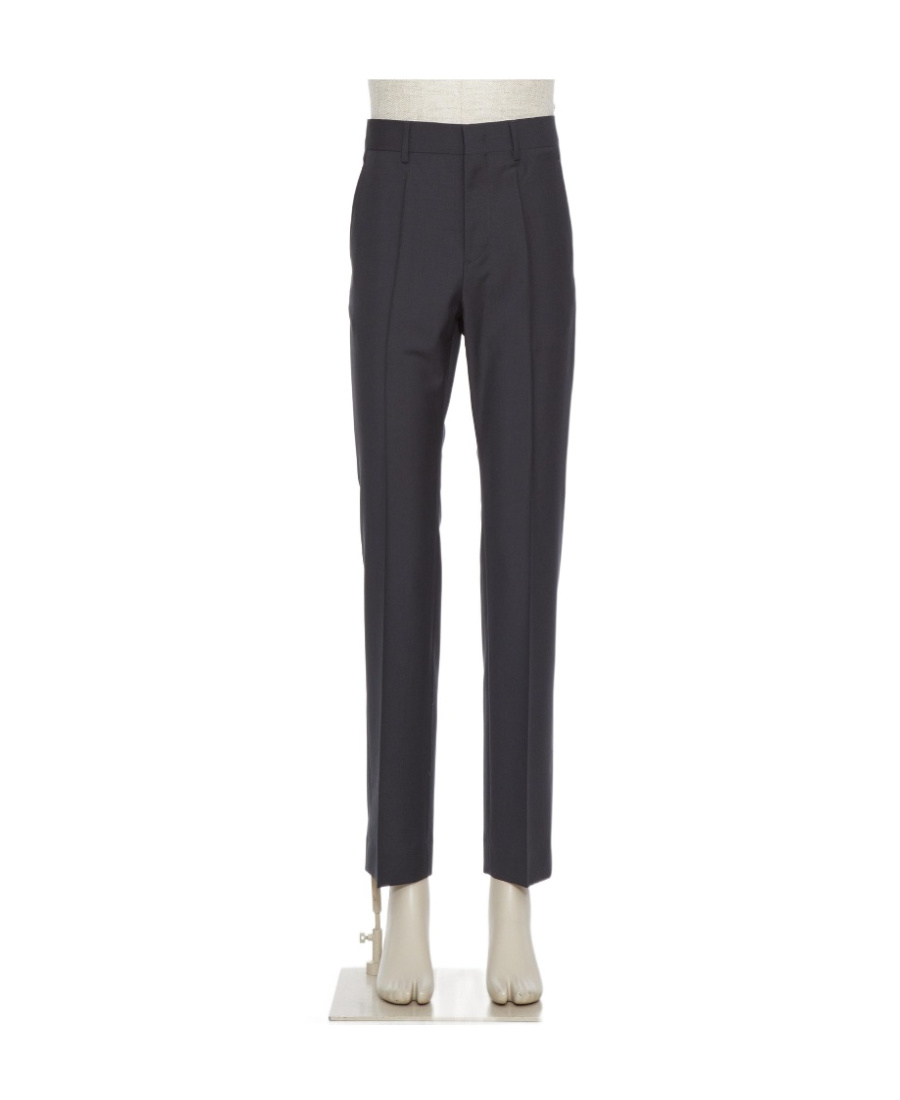 Valentino Tailored Wool-blend Tapered Trousers In Black