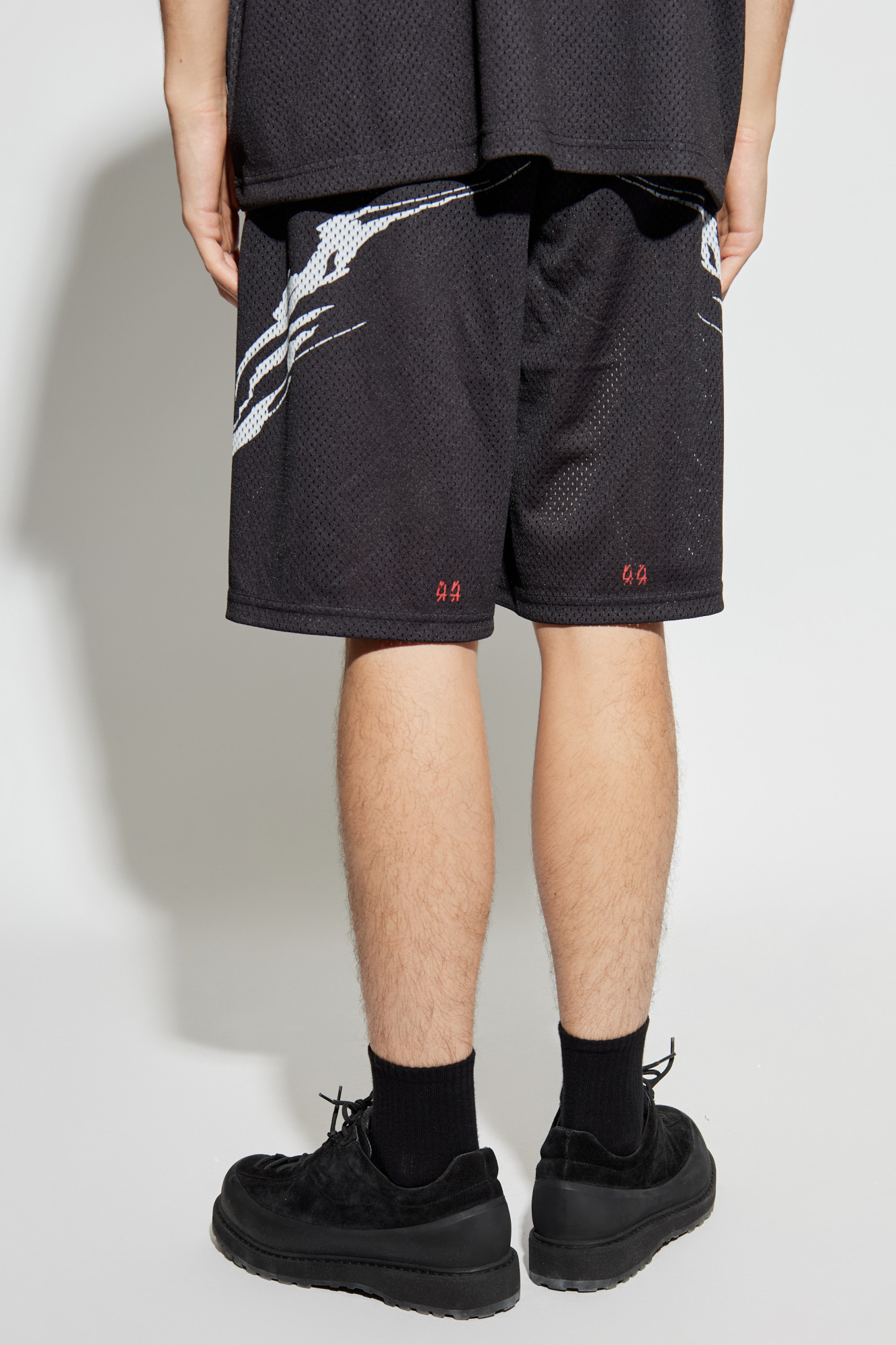44 Label Group Elastic Waist Shorts In Black