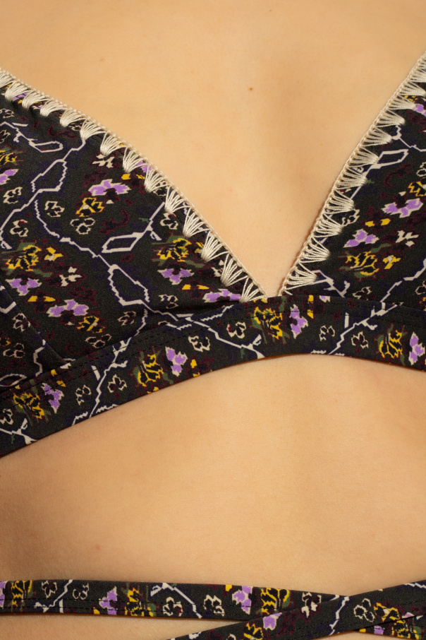 Isabel Marant Solange Bikini Bra In Black