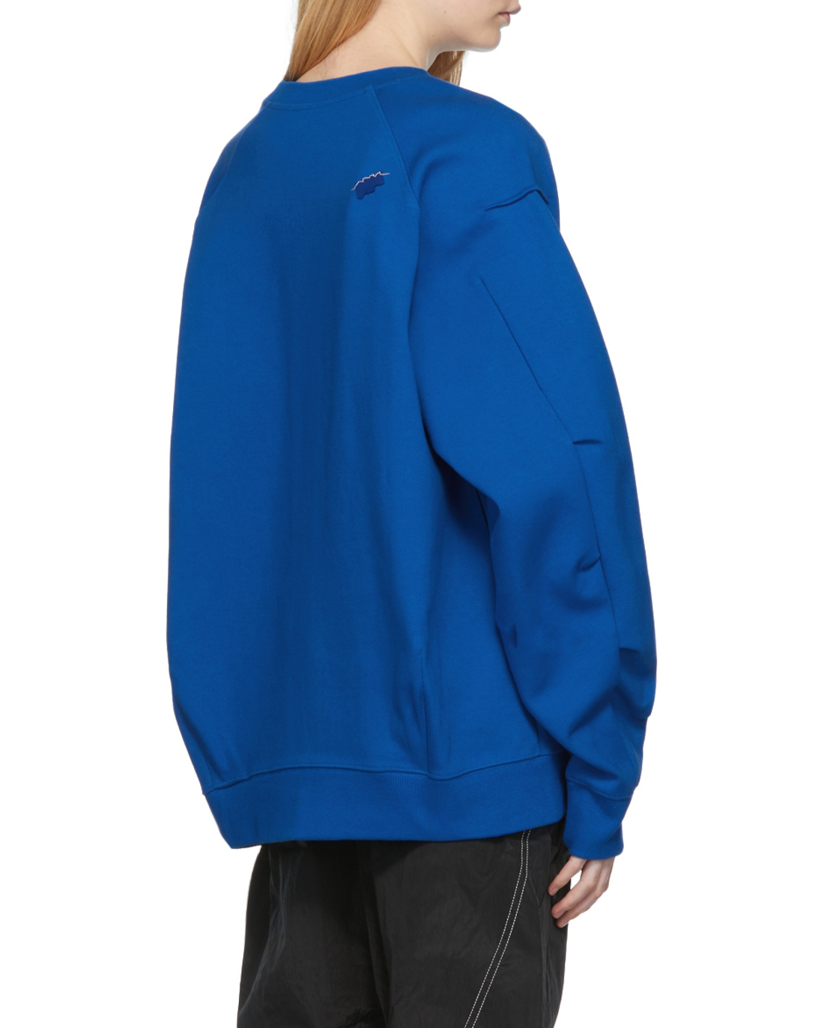 Ader Error Round-neck Sweater In Blue