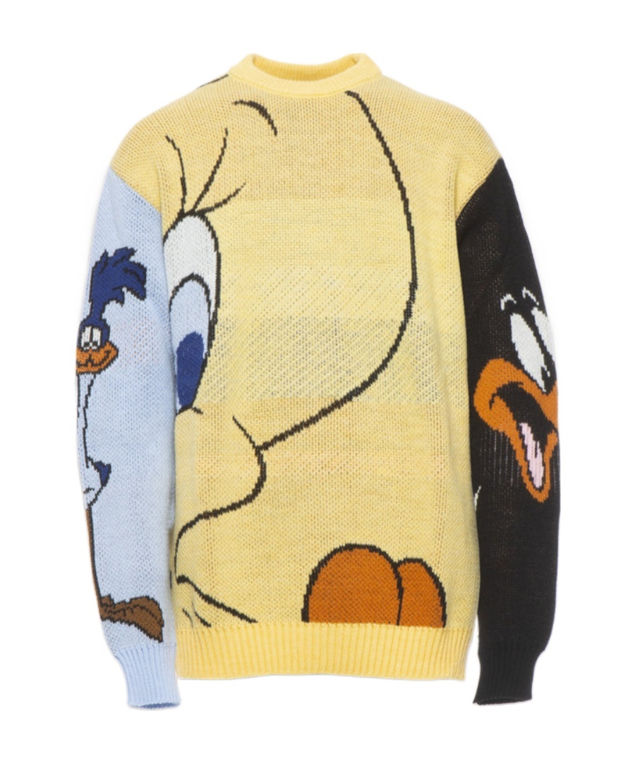 Family First Long-sleeved Sweater In Nude