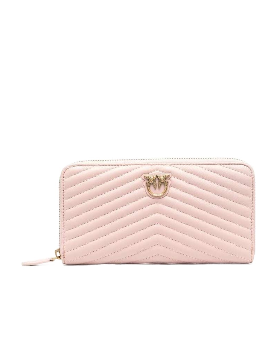 Pinko Ryder Logo Plaque Zipped Wallet