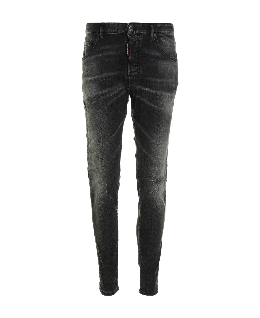Dsquared2 Ripped Skinny Jeans In Black