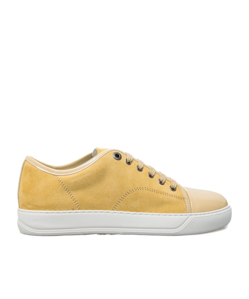 Lanvin Lace-up Low-cut Skate Shoes In Yellow