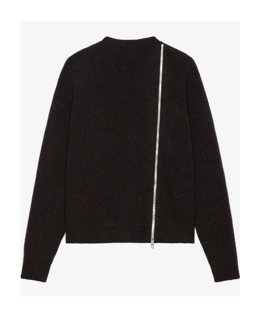 Givenchy Logo Sweater Cardigan In Black