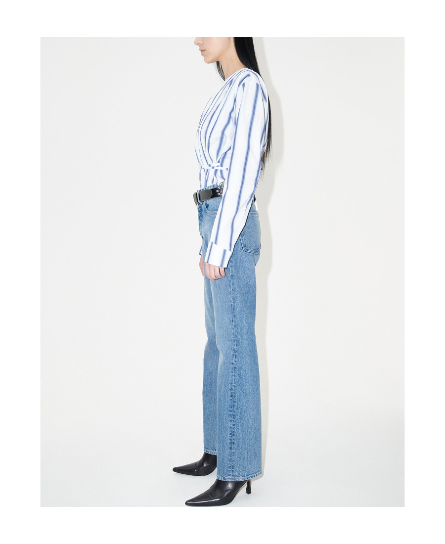 Our Legacy Women S Treble Cut Jeans Deadline Wash In Blue