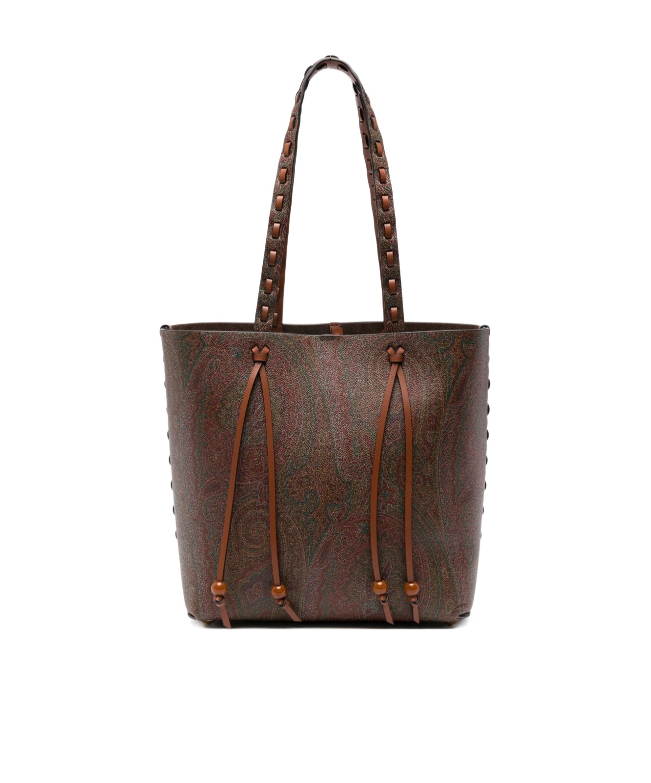 Etro Patterned Shoulder Bag In Brown