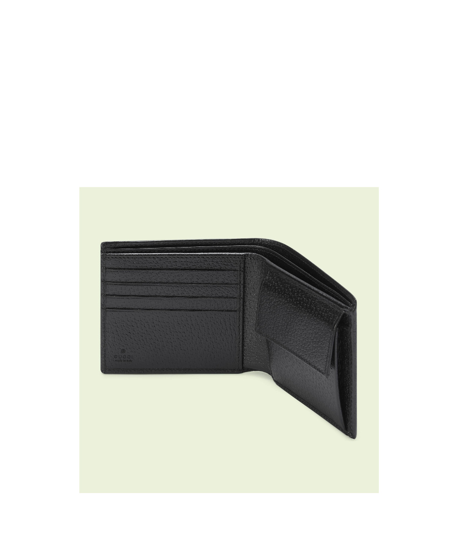 Gucci Signature Horsebit-detail Bi-fold Wallet In Black