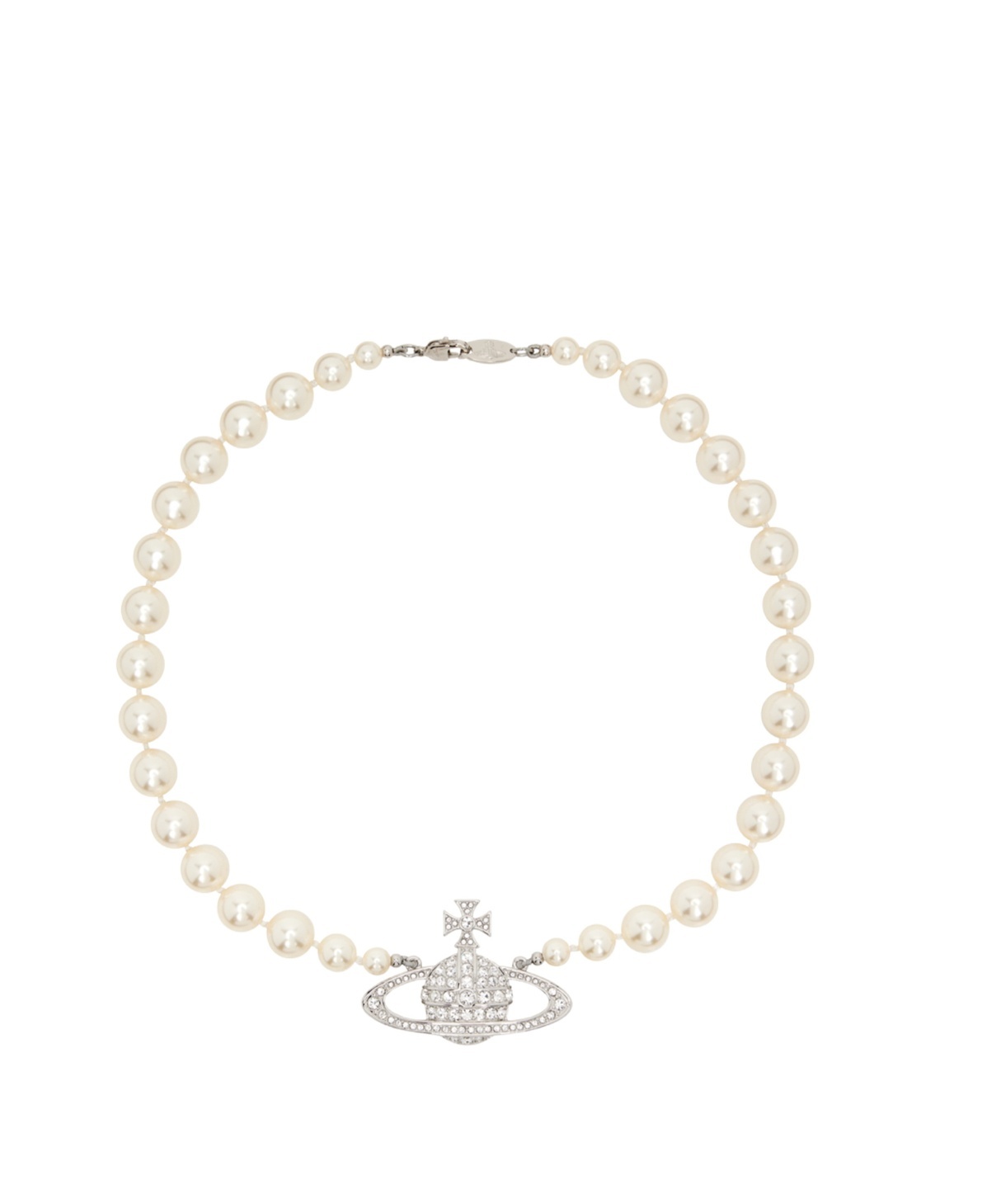 Vivienne Westwood Beaded Necklace In Yellow