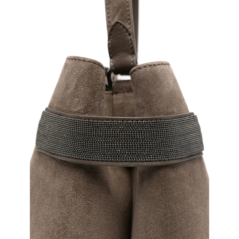 Shop Brunello Cucinelli Essence Tote Bag In Brown