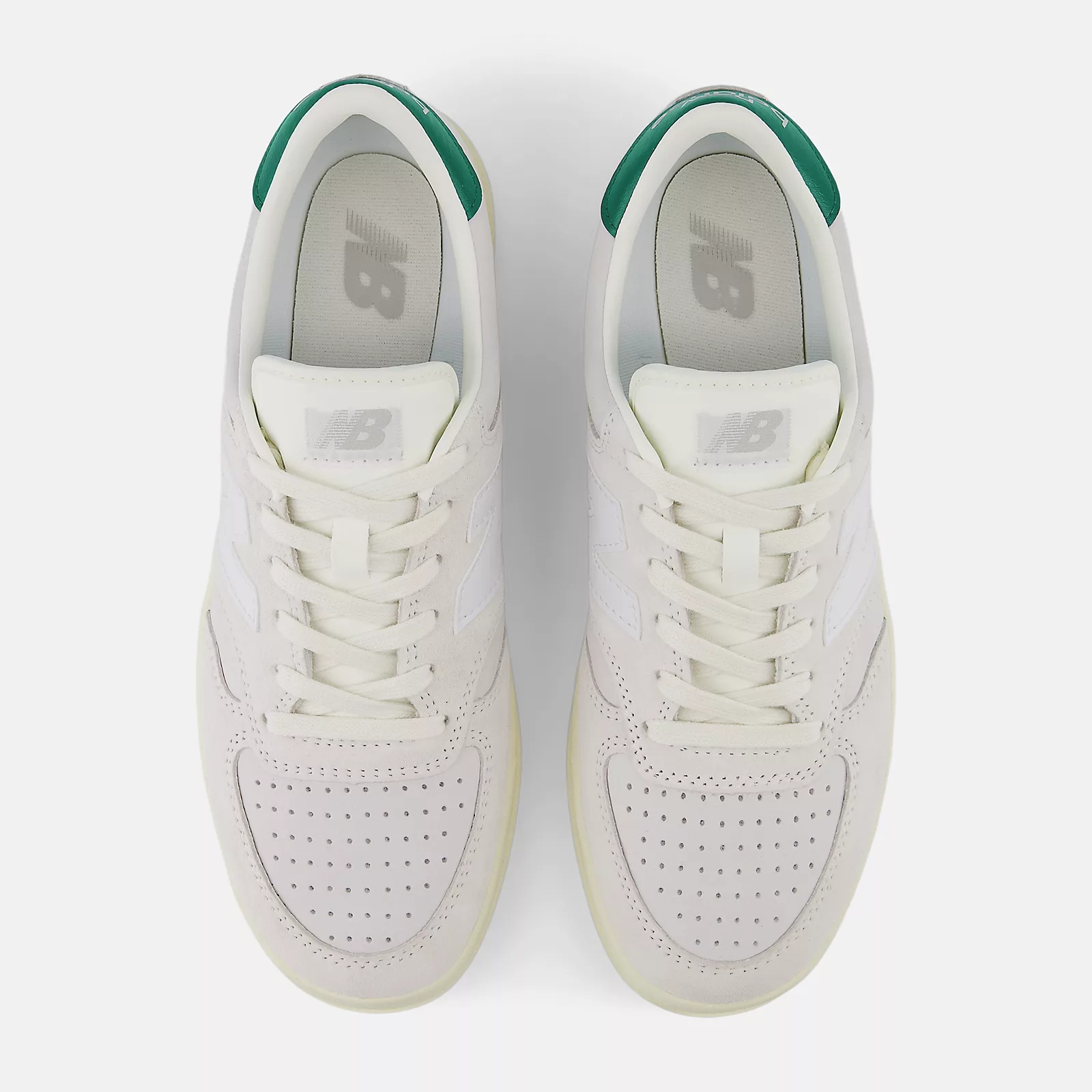 New Balance Ct500 Perforated Suede Low-top Sneakers In Gray
