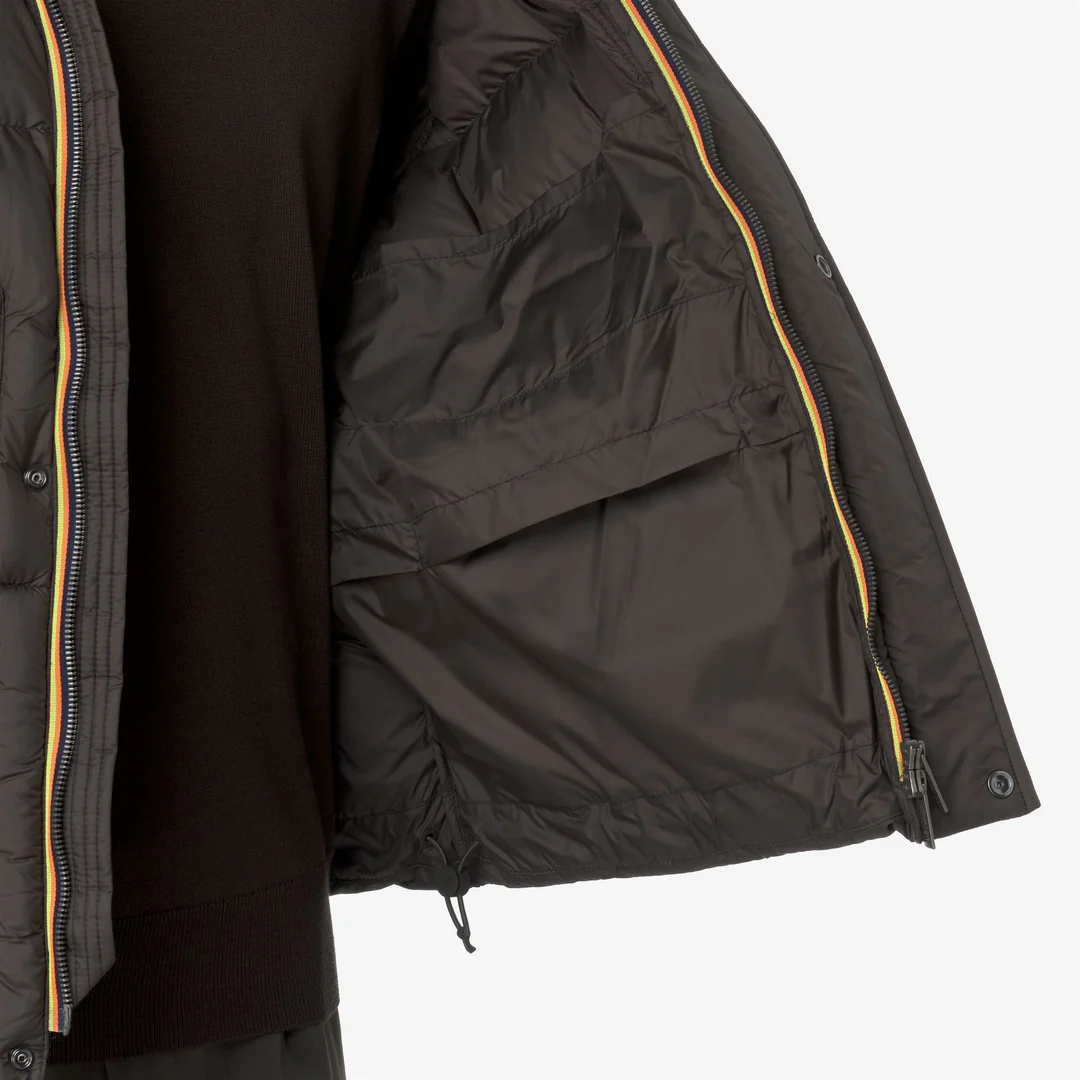 K-way Tuill Thermo Microfiber Down Jacket In Black