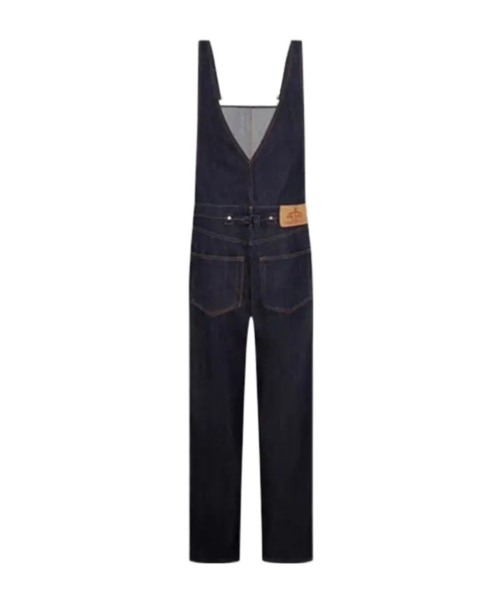 Prada Triangle Logo Jumpsuit In Blue