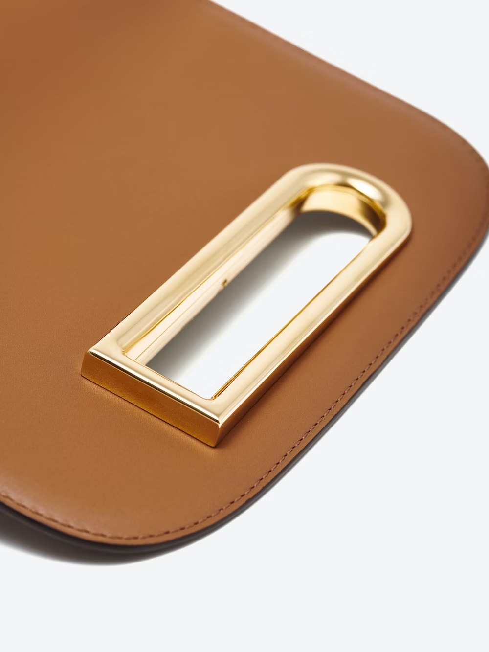 Delvaux Lingot Flip Shoulder Bag In Brown