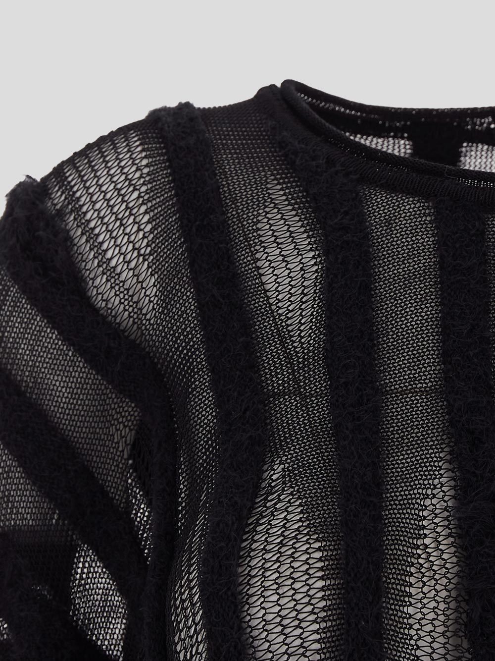 Uma Wang Transparent Sweater In Black