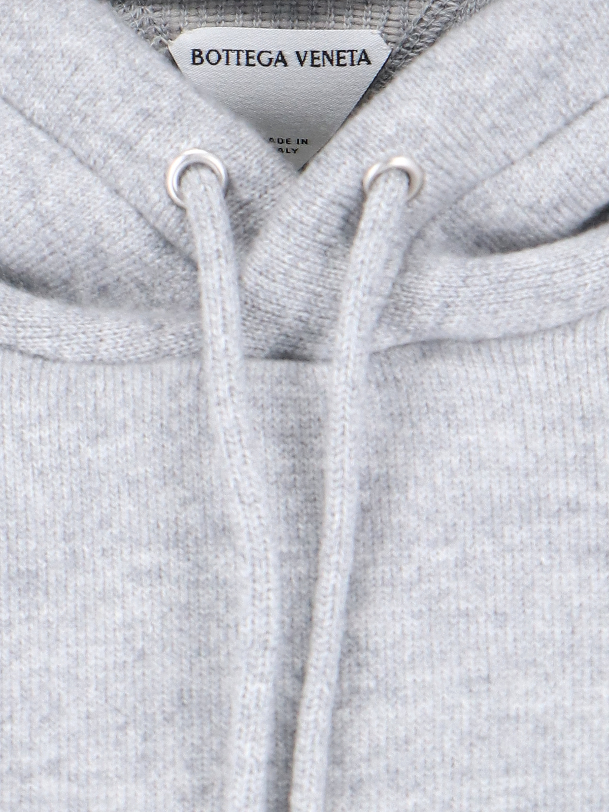 Bottega Veneta Brushed Cashmere-blend Hoodie In Gray