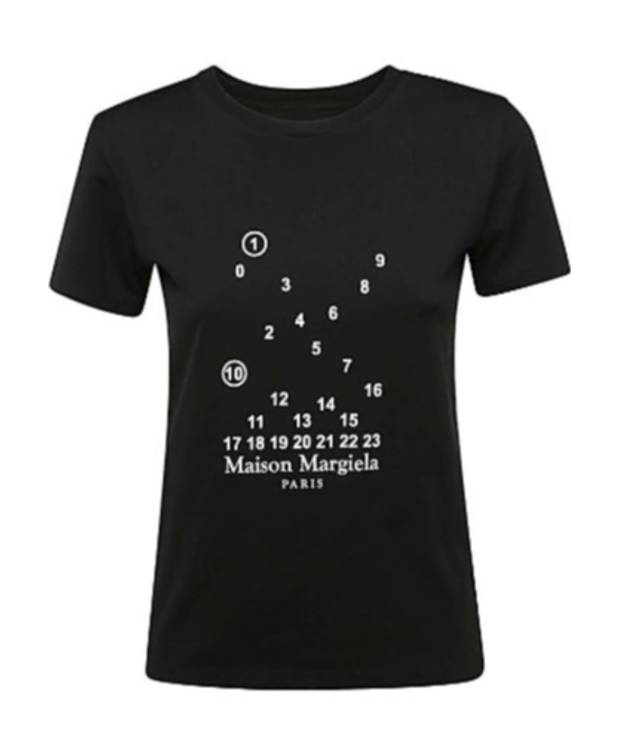 Maison Margiela Graphic Print T-shirt In Black