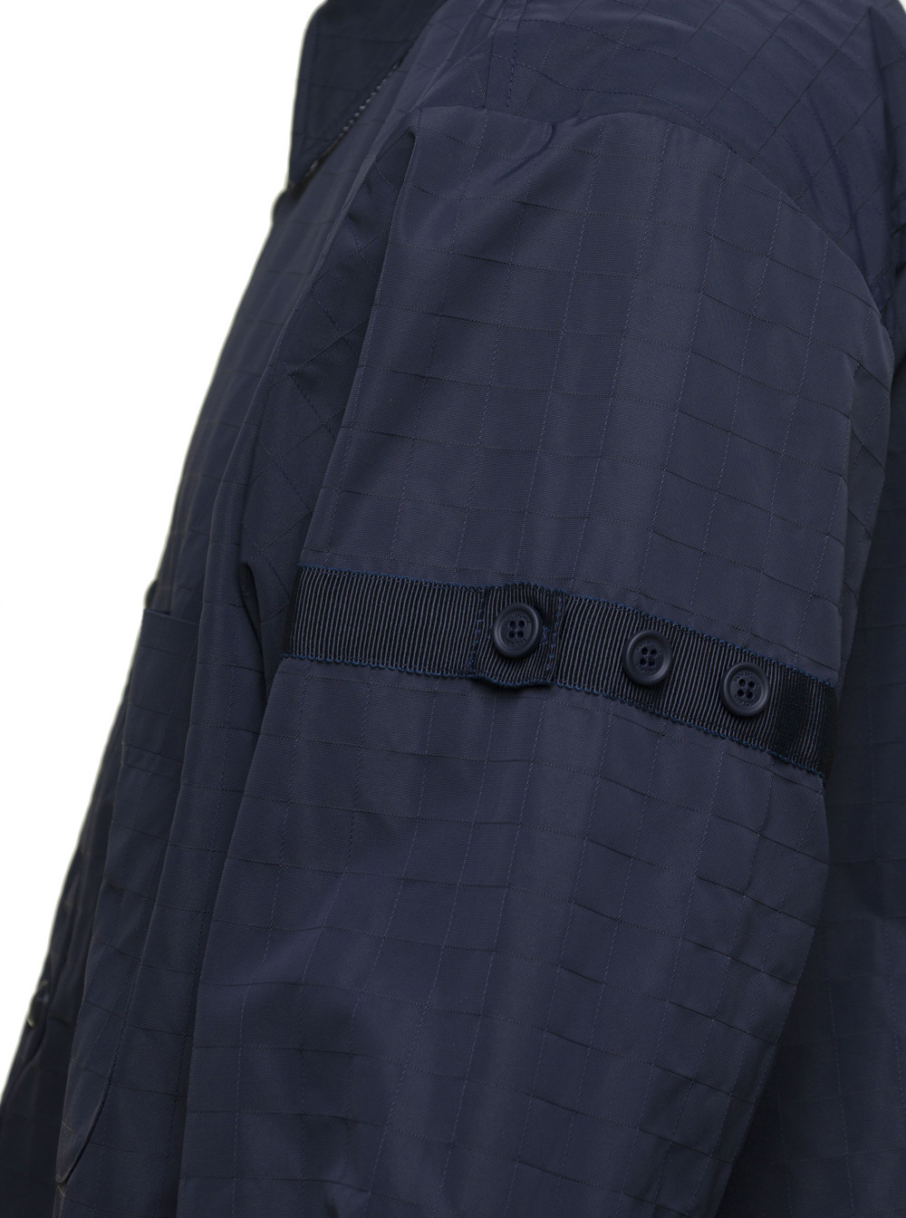 Thom Browne Oversized Blue Shirt With Patch Pockets In Polyamide Blend Man In Black