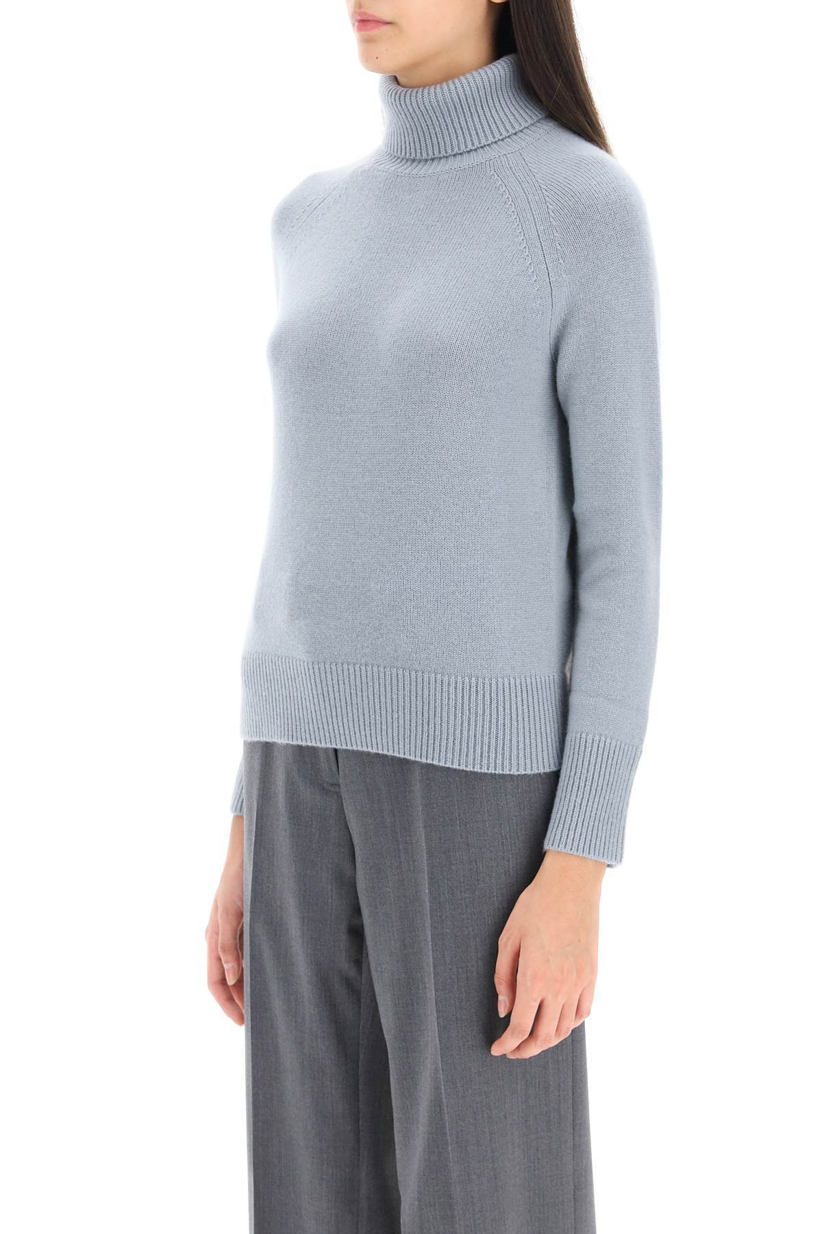Max Mara Nadar' Long-sleeved Knitted Sweater In Gray