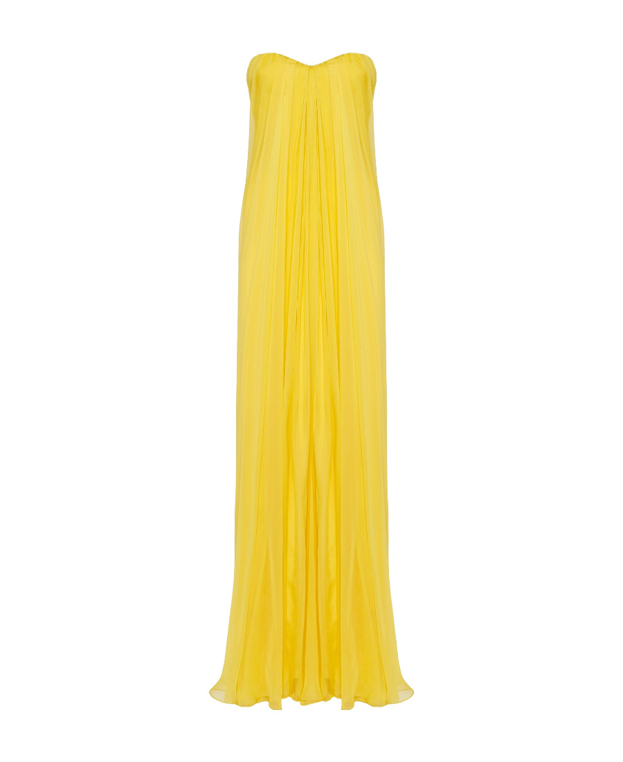 ALEXANDER MCQUEEN ALEXANDER MCQUEEN DRAPED STRAPLESS DRESS