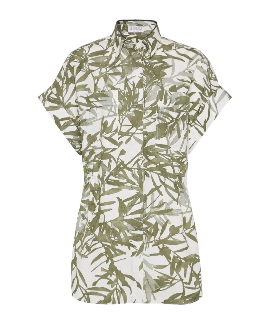 Brunello Cucinelli Short-sleeved Shirt In White