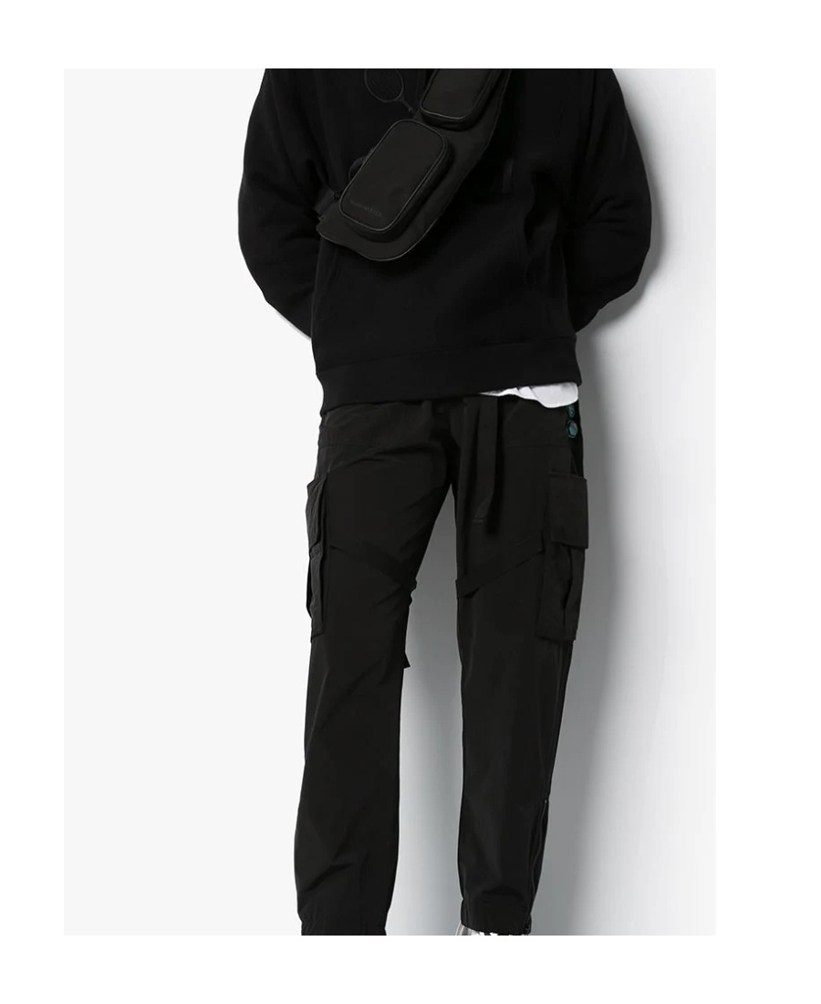Off-white Straight-leg Cargo Trousers In Black