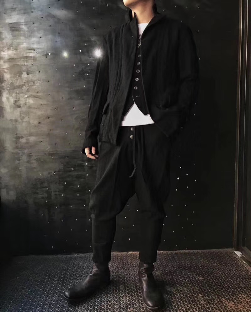 Greg Lauren Logo Blazer In Black