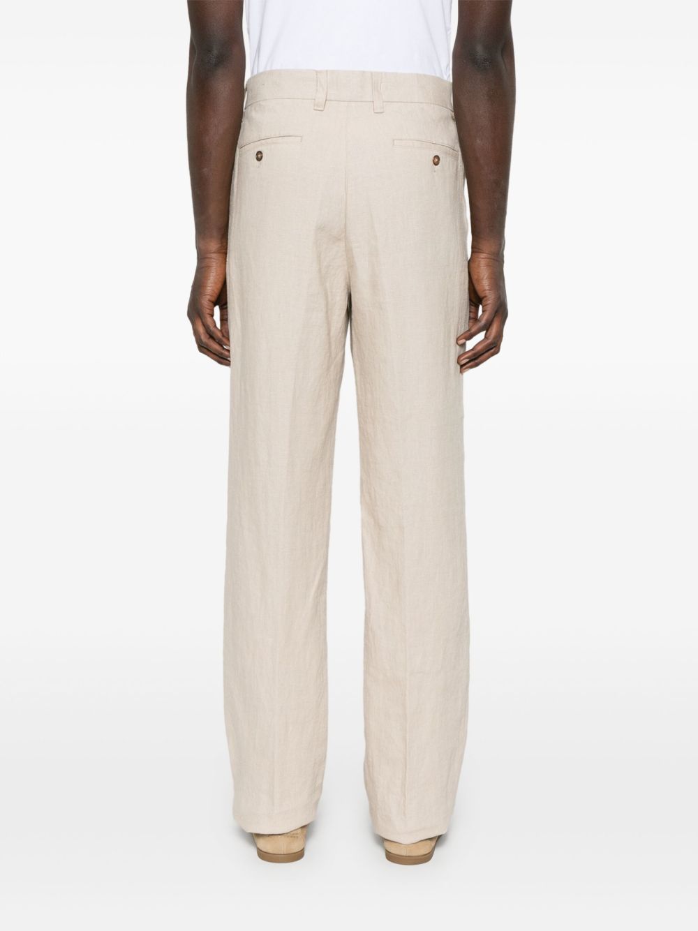 Michael Kors Belt Loops Slacks In Sand