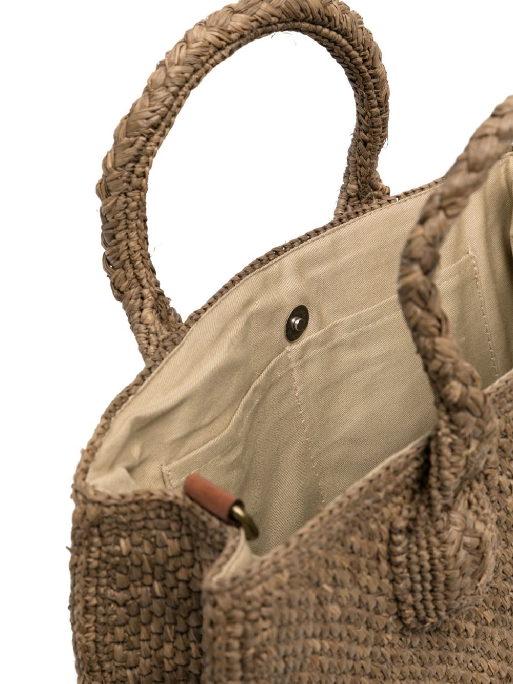 Ibeliv Double Handle Shoulder Bag In Brown
