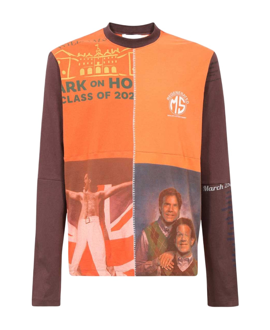 MARINE SERRE GRAPHIC-PRINT COTTON T-SHIRT