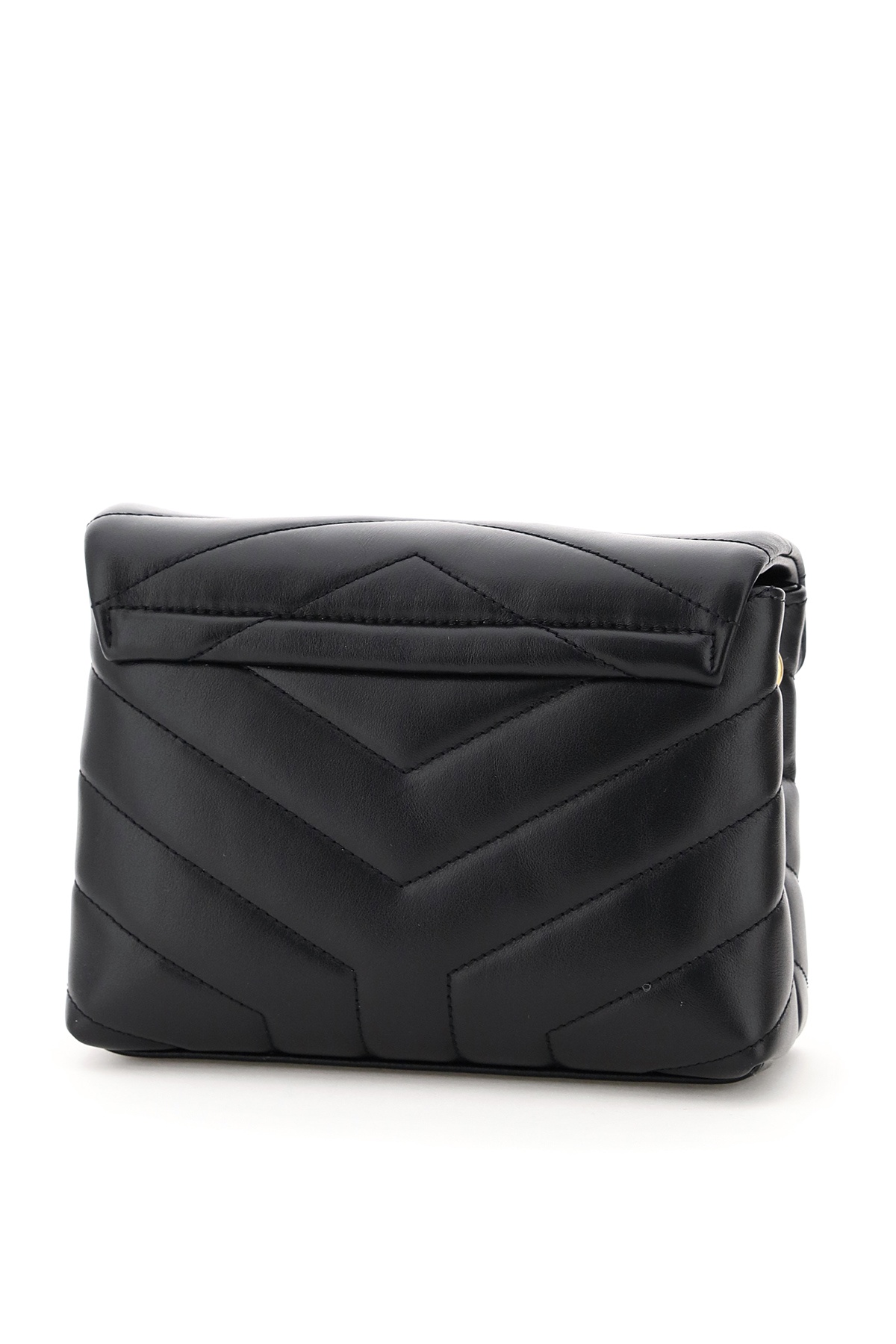 Saint Laurent Loulou Toy Shoulder Bag In Black