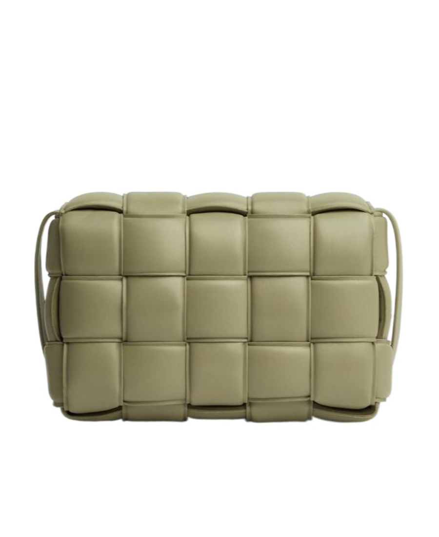 Bottega Veneta Padded Cassette Shoulder Bag In Nude
