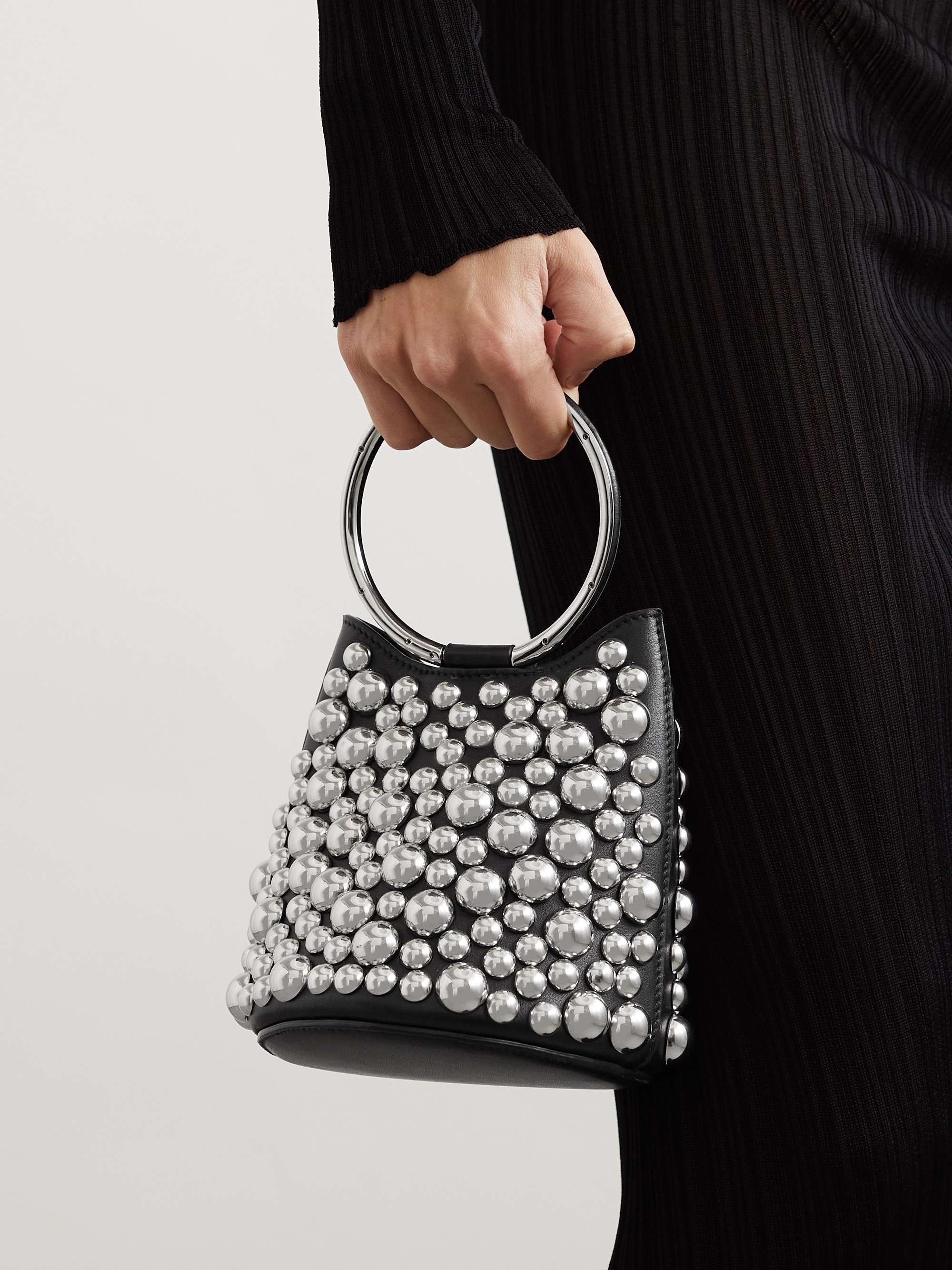 ALAÏA MINI RING BUCKET BAG