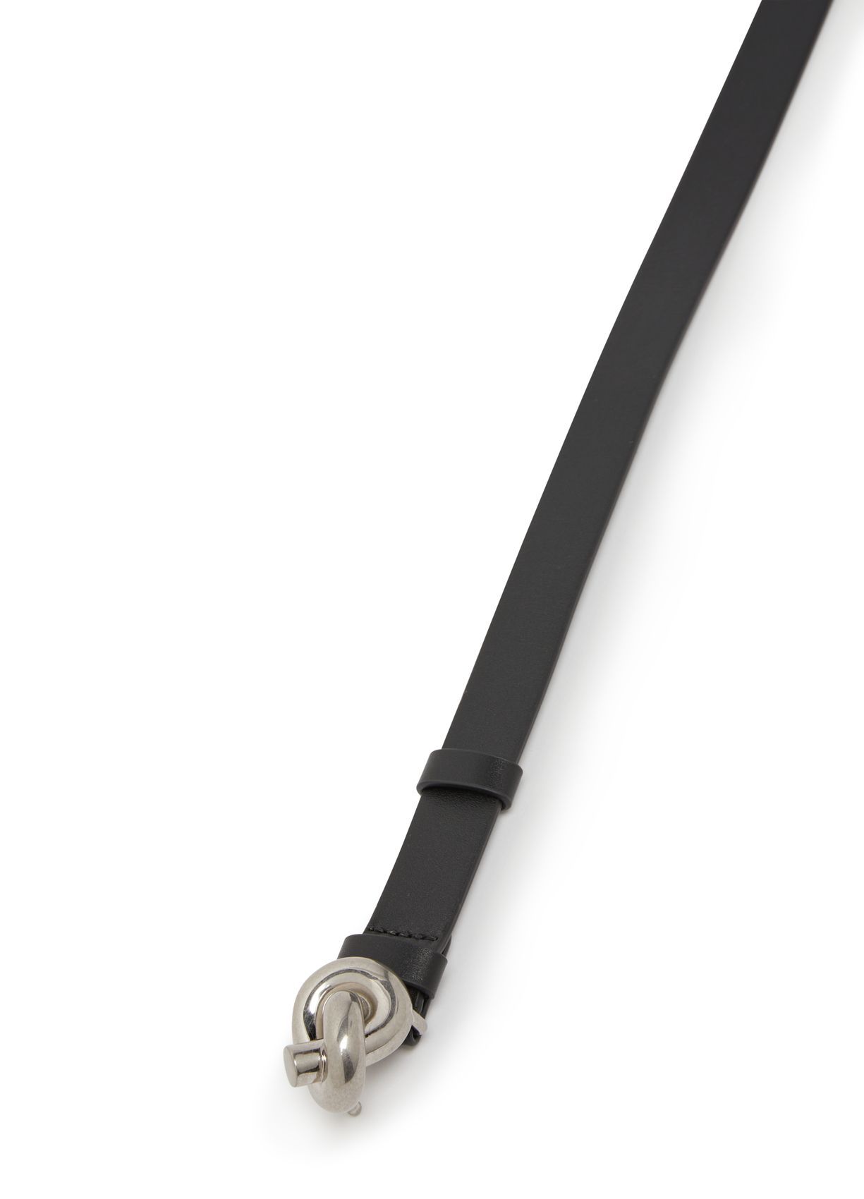 Bottega Veneta Knot Detail Belt In Black
