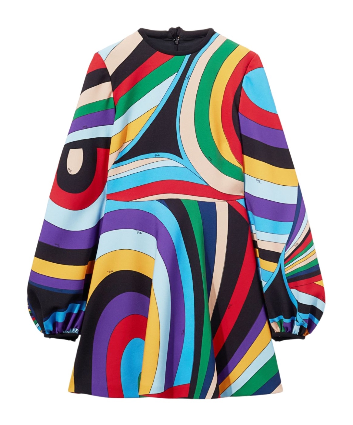 Pucci Iride-print Mini Dress In Multicolor