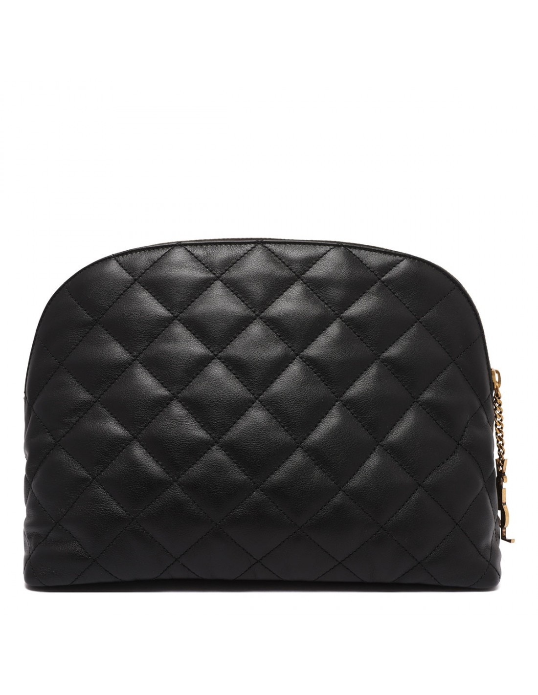 Saint Laurent Zipper Clutch In Black