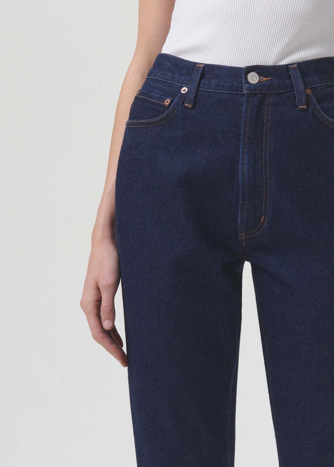 Agolde Belt-loop Jeans In Black