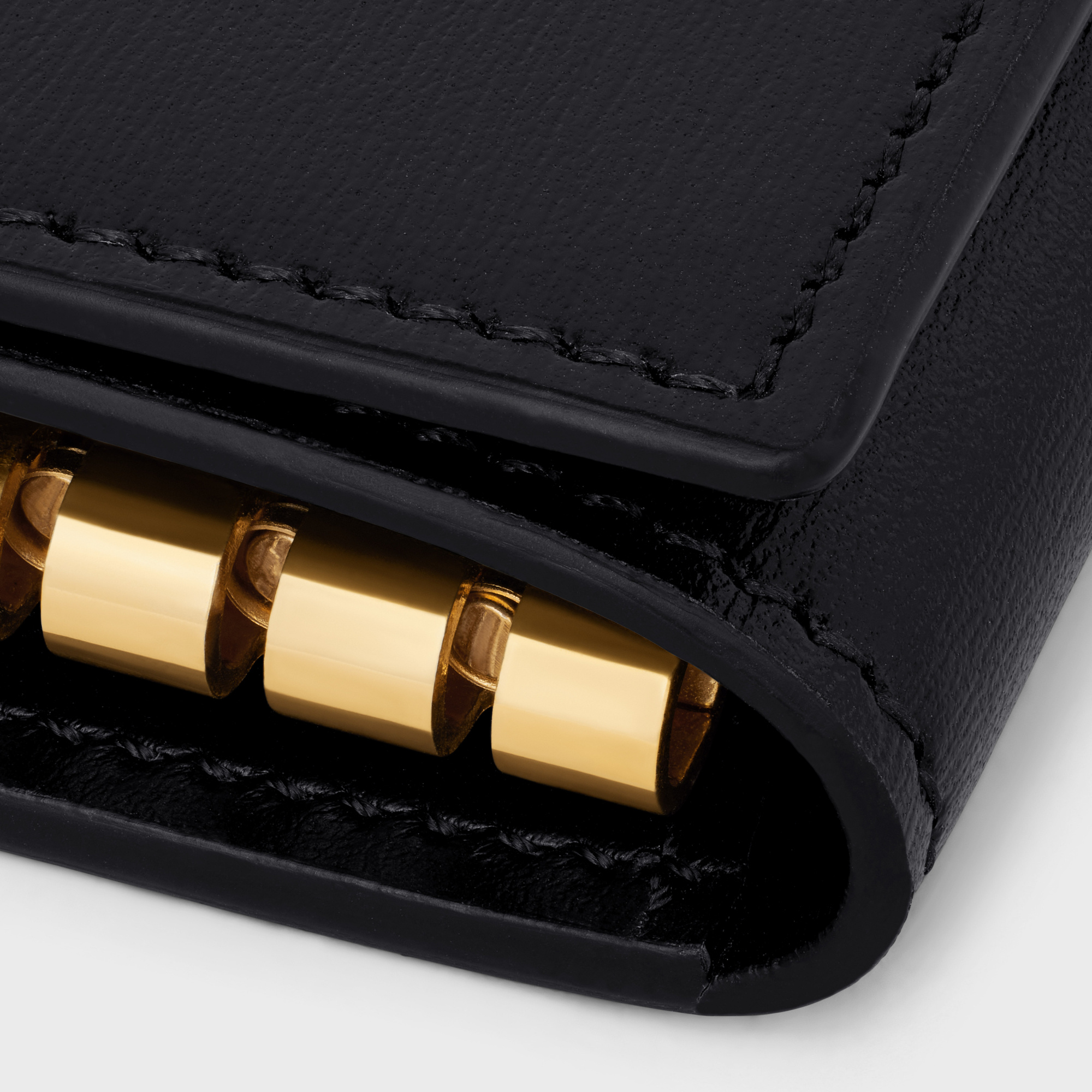 Celine Long Card Hold In Black