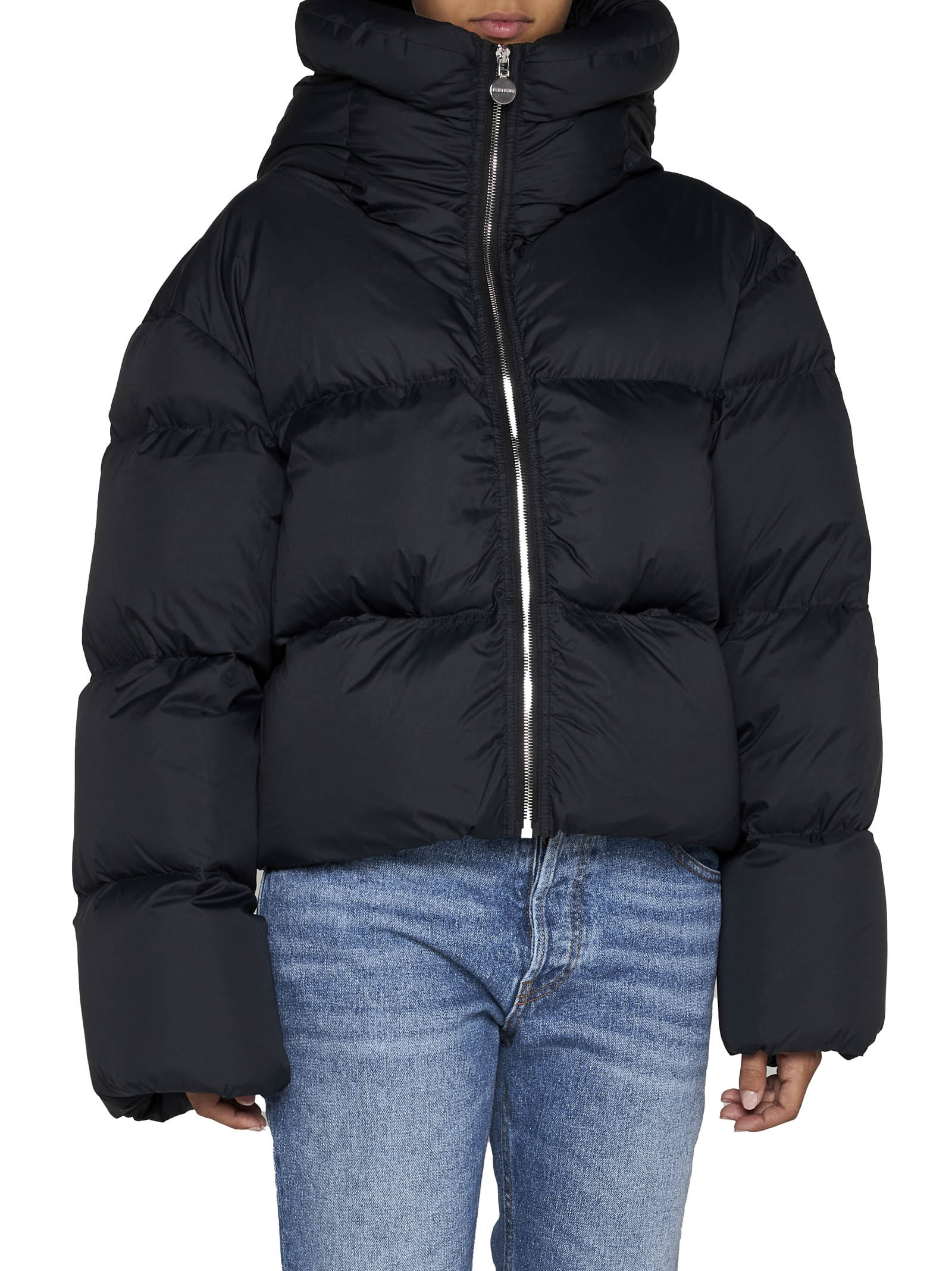 Ienki Ienki Bear Kenny Zip-up Puffer Jacket In Black