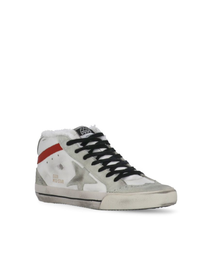 Golden Goose Mid-star Sneakers In White