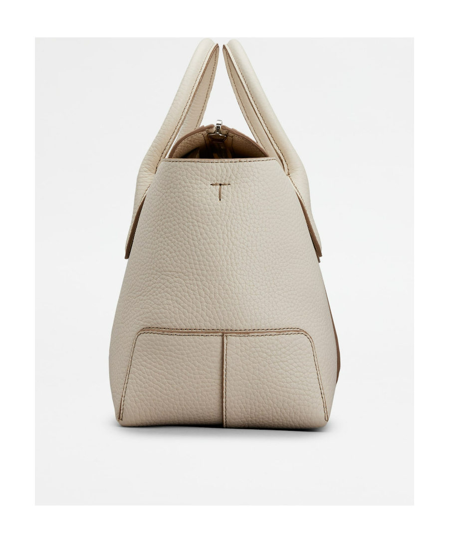 Shop Tod's Leather Tote Bag In White