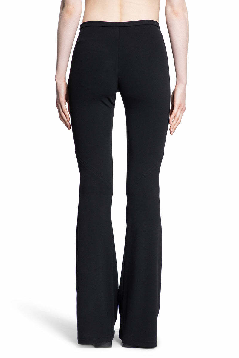 Courrèges Flared Trousers With Cut Out Details In Black
